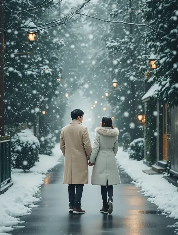雪落时分 - 韩漫在线观看在线观看 雪落时分(눈이 내리는 시간)双人剧照